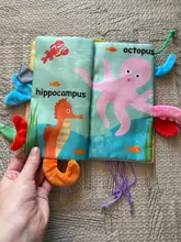 Libro de tela suave para bebés, juguete educativo Montessori para niños de 0 a 12 meses