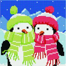 Алмазная мозаика BF 740 Пингвинята 20*20