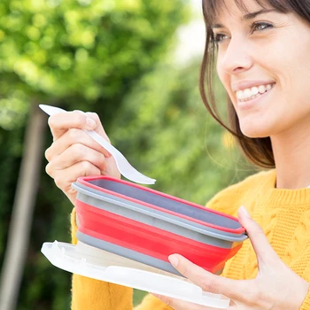 

Lunch box Foldable Eh