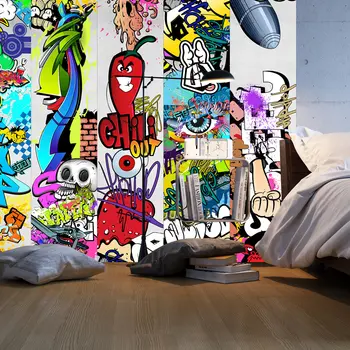 

Wall mural-Watchful eyes - 50x1000 cm