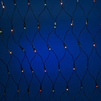 

Electrogarland New Year's mesh-rice 320 lamps color snowmen e2108