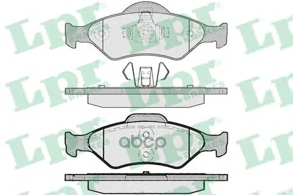 Колодки Тормозные Ford Fiesta 95-02/Ka 96-08/Mazda 121 00- Передние Lpr 05p795 Lpr арт. 05P795