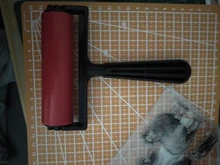 Rodillo de pintura de diamante, cepillo de goma de 10cm, cepillo de pintura de diamante, herramientas de dibujo de arte artesanal para bricolaje, 1 ud.