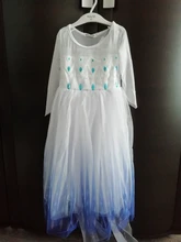 Snow Girls Dress Princess Costume Halloween Carnival Children Dress up Kids Dresses 