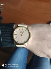 Reloj de pulsera sencillo para mujer, de cuarzo, de cuero de imitación, Geneva, elegante