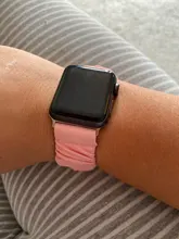 Scrunchie elástico correas de reloj de la venda de reloj para Apple Watch SERIE DE gomillas 6 5 4 3 38mm 40mm 42mm 44mm iwatch Correa pulsera de 6 5 4
