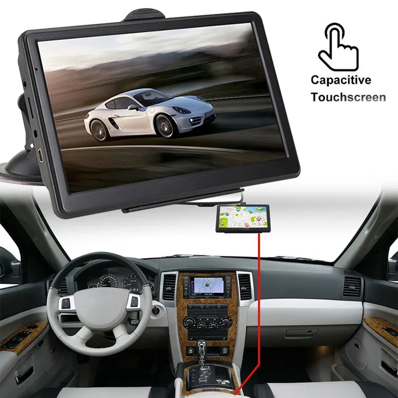 Автомобильный GPS навигатор Vehemo универсальный плеер с 7 дюймовым HD экраном FM радио