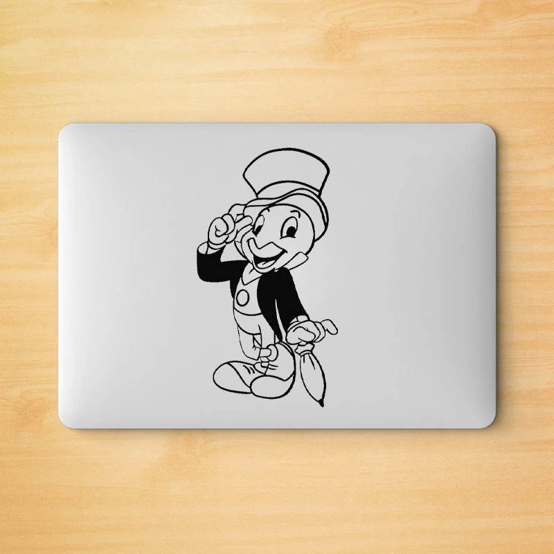 Jimagi Cricket Pinocchio Car Styling Vinile Art Sticker Car Window Decor, Lucky Cricket Laptop Decal Per Apple Macbook Air/Pro