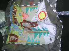 Manta de juego para gatear para bebés, estera multifunción para gatear con valla, juguetes de iluminación, 0-18