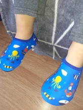 Zapatos de playa para niños y bebés antideslizantes, zapatilla de suela suave, de natación y esnórquel, para casa