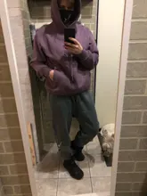 La inflación de lana suelta Fit los hombres ribete en Color puro invierno 2020 cintura elástica ribete Streetwear de los hombres al aire libre pantalones de 3206W