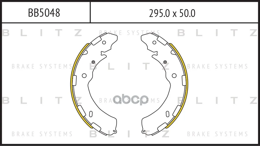 Колодки Тормозные Барабанные Blitz Bb5048 Blitz арт. BB5048
