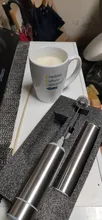 Vaporizador de leche de tres capas de Whisk-batería eléctrica de espuma de café con leche con Chocolate caliente
