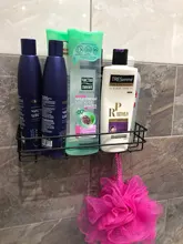 Suction-Basket-Organizer Storage-Rack Iron Punch-Free-Shelf Bathroom Kitchen Metal Home-Corner