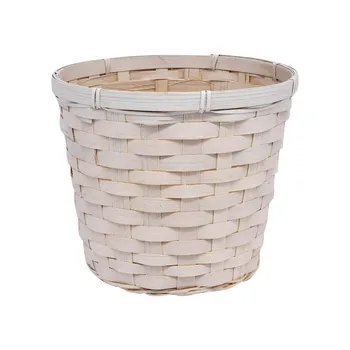 

19hj19075 basket Wicker bamboo 19*19 cm * h15cm, color. White Astra