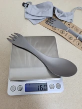 Titanium Spoon Tableware Fork Ultralight Tito Outdoor Camping Picnic Pure