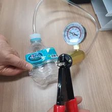 Mr Cartool-Herramientas de purga de líquido de freno, vacío Manual, Kit de probador de bomba de vacío, medidor de presión de bomba de aluminio