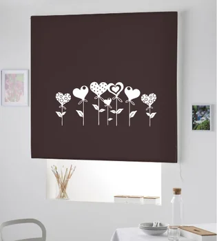 

Blind Iroa roll with drawing/Balloon Heart! ROLLER BLINDS TRANSLUCENT! (CHOCOLATE 100X175)