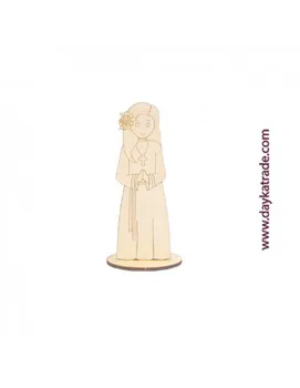 

SILHOUETTE GIRL COMMUNION WOOD HABIT 20 CM DAYKA