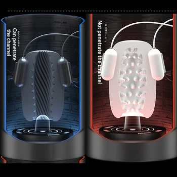 GALAKU 8 Gears Speed Trainer Electric Jet Cup Male Glans Massage Penis Trainer 3