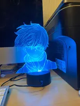 Lamp Bedroom-Decor Gift Led-Night-Light Acrylic Academia Face-Design Anime Shoto Todoroki