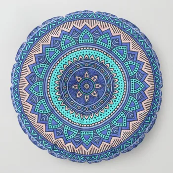 

Mandala Floor Pillow Blue