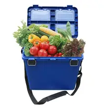 Ведро-стул синий Тонар, ведро стул для рыбаков и туристов