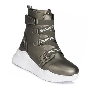 

Female Child Boots Winter Autumn 2020 2021 Style Style Lace-Up Green Khaki White Snow Cold Shoes New Year Gift