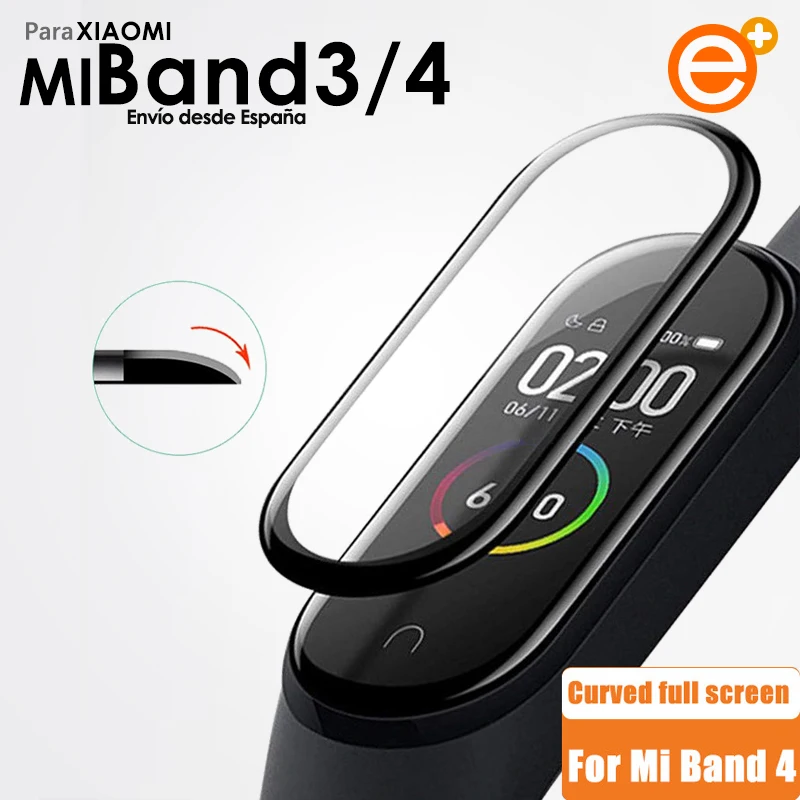 Full Screen Protector for Xiaomi Mi Band 3/4 Transparent Film Laminate TPU Xiaomi Wristband afbeelding