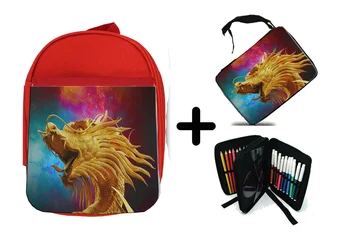 

PACK BACKPACK NETWORK AND CASE CHINESE DRAGON school