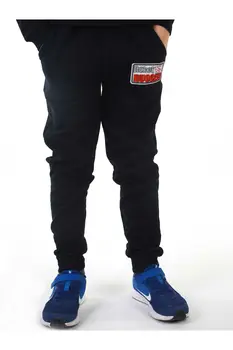 

Dark Blue Sweatpants Boys Seasonal Young Length Pants Autumn Winter Teen Sweatpants Style Kids Sport Casual Use Cotton Clothing