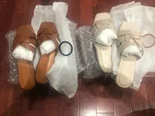 DONLEE-Zapatillas de marca QUEEN para mujer, zapatos planos casuales con punta abierta, sandalias de esparcimiento, Chanclas de playa para mujer, talla grande 41