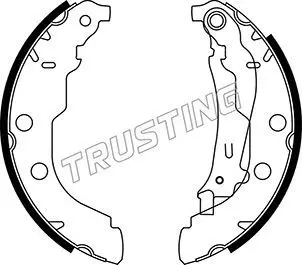 К-т торм. колодок бараб. PSA 406 95-04 TRUSTING 079.189