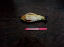 Pet Soft Plush Creative 3D Carp Fish Shape Cat Toy Gifts Catnip Fish Stuffed Pillow Doll