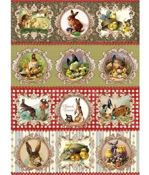 

Rice paper for Decoupage "craft Premier", A3, 25 g/m, "Easter Rabbit"