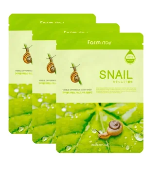 

Fabric mask farmstay visible difference mask sheet snail 23 ML 3 PCs