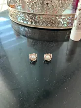 Pendientes de plata de ley 925 con perlas de circonita, pendientes de lujo para mujeres