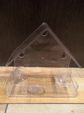 Clear House Window Bird Feeder Birdhouse With Suction Outdoor Garden Feeding New