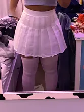 Falda plisada de cintura alta para mujer, faldas a cuadros, estilo Preppy, para baile