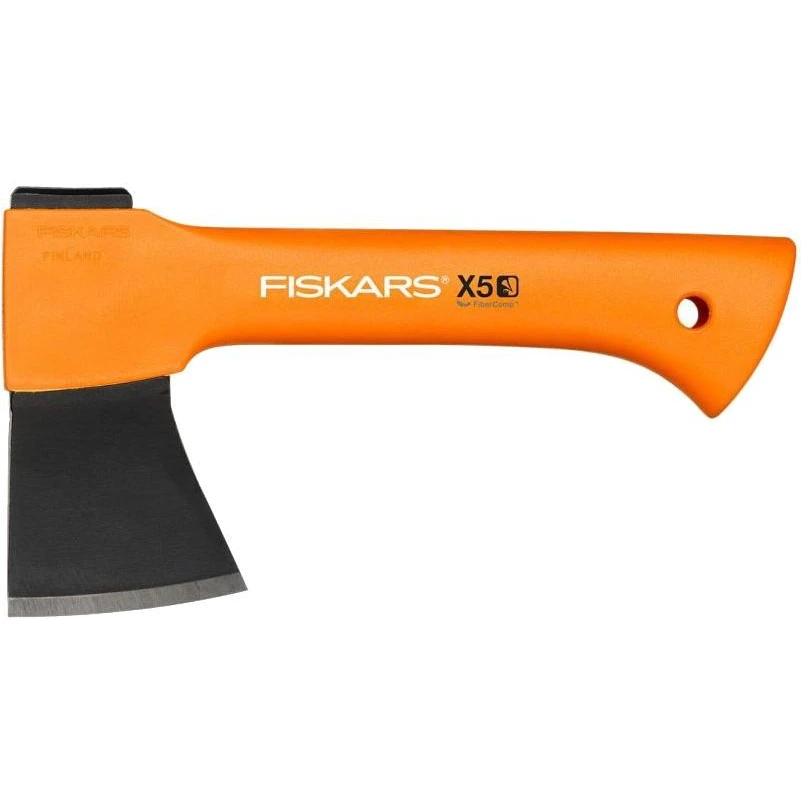 Топор FISKARS туристический малый Х5 (антикоррозионное покрытие; антискользящее покрытие рукоятки SoftGrip; эргономичная