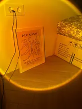 Atmosphere Led Night Light Rainbow Sunset Projector Lamp for Home Coffe shop Background