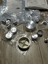 2 uds 17*17mm 25*17mm 25*17mm * 30*17mm * 48*22mm 34*17mm 6mm Agujero del eje de aleación de aluminio de la perilla de potenciómetro (estriado diámetro de eje)