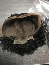 Rizado Bob peluca del pelo humano del frente del cordón pelucas con minimechones brasileño Remy pelo humano Pelo Corto Pre arrancado peluca para las mujeres negras de la onda profunda de la peluca