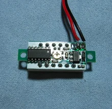 0,28 pulgadas rojo azul Digital Mini pantalla LED módulo DC2.5V-30V DC0-100V del voltímetro del probador de voltaje medidor de contador de Panel de coche de la motocicleta