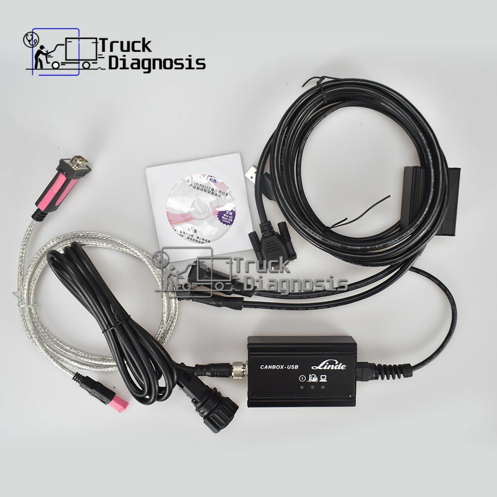 US $139.12 Forklift diagnostic tool for Linde Canbox linde doctor cable pathfinder software