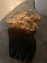 Closures Human-Hair Blonde-Color Body-Wave Monika Ombre Brazilian 4x4 T1B -27--30 Dark-Root