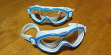 COPOZZ-Gafas de natación antivaho para niños y adolescentes, impermeables, con marco grande, de una pieza