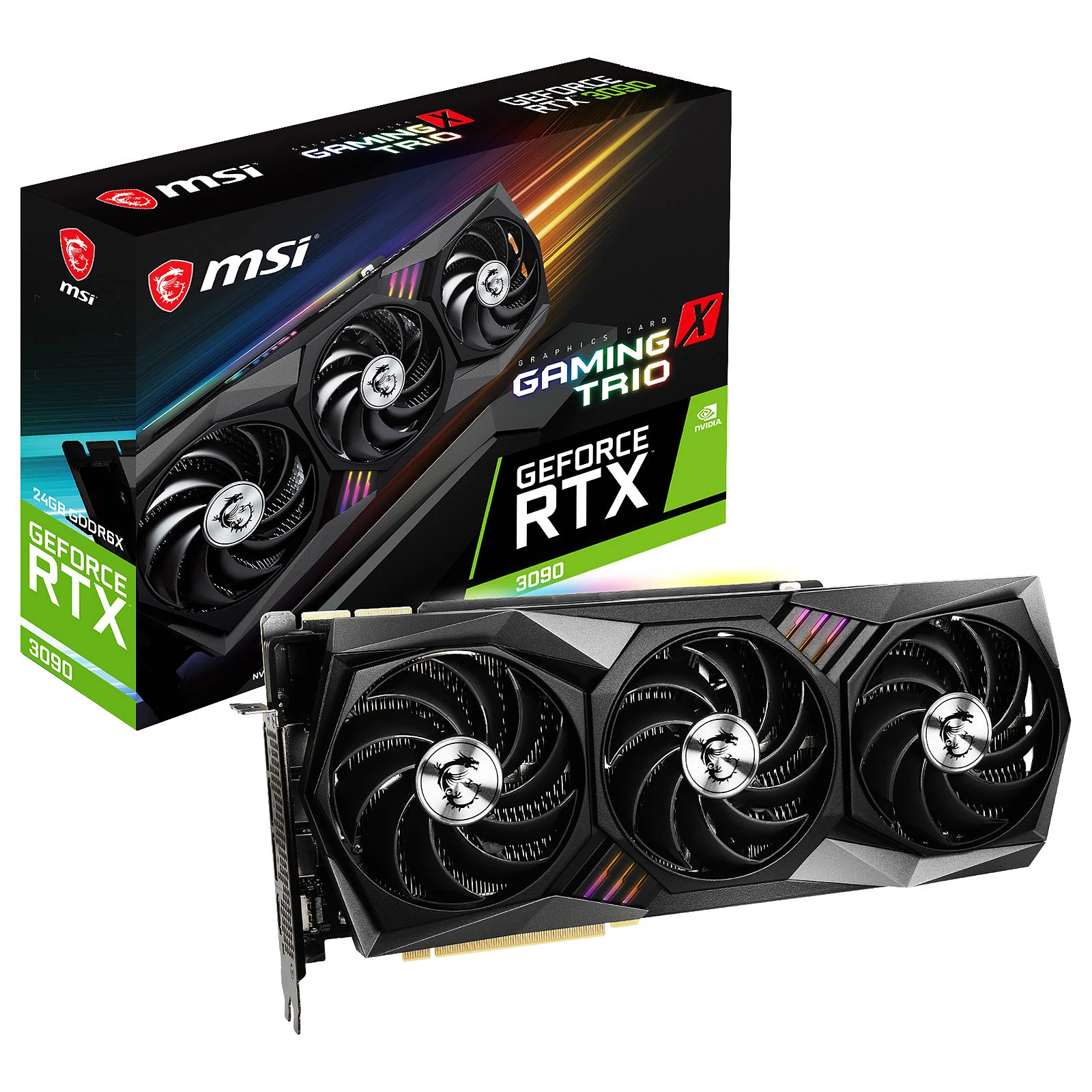 MSI GeForce RTX 3090 GAMING X TRIO 24G video card for pc