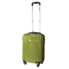 Чемодан на колесах PROFFI TRAVEL "TOUR SPACE" 20' пластиковый малый 55х35х22, ОЛИВКОВЫЙ, S