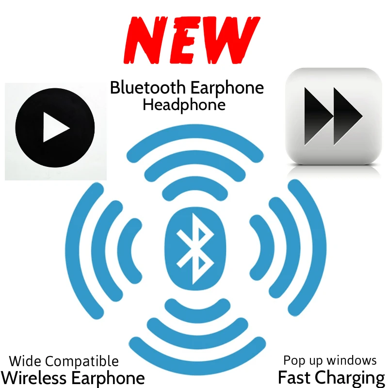 Bluetooth earphone set with box i7s tws air Wireless Headphones Headsets Stereo In Ear for ios Android phone Handsfree headphone